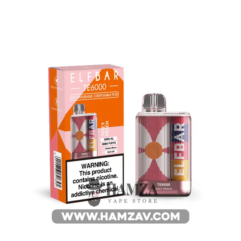 elf-bar-disposable-te-6000-puffs-juicy-peach-aylf-ty-dysbwzabl-khwkh-4-saltnic-380 Elf Bar Disposable Te 6000 Puffs Juicy Peach - ايلف بار تي ٦٠٠٠ ديسبوزابل خوخ