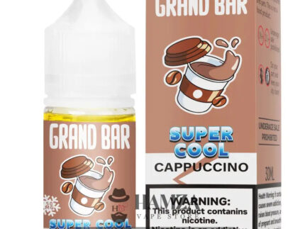 Grand Bar Premium Liquid SaltNic Super Cool Cappuccino - جراند بار بريميم سولت سوبر كول كابوتشينو Premium Liquid