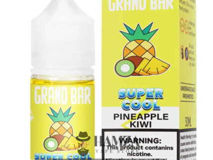 Grand Bar Premium Liquid SaltNic Super Cool Pineapple Kiwi - جراند بار بريميم سولت سوبر كول اناناس كيوي Premium Liquid