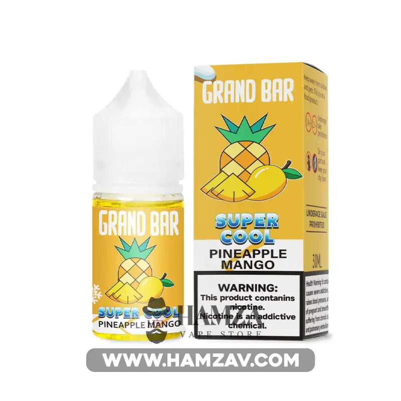 grand-bar-premium-liquid-saltnic-super-cool-pineapple-mango-jrand-brymym-swlt-swbr-kwl-ananas-manjw-607 Grand Bar Premium Liquid SaltNic Pineapple Mango - جراند بار بريميم سولت اناناس مانجو Premium Liquid