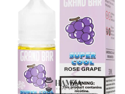 Grand Bar Premium Liquid SaltNic Super Cool Rose Grape - جراند بار بريميم سولت سوبر كول عنب Premium Liquid