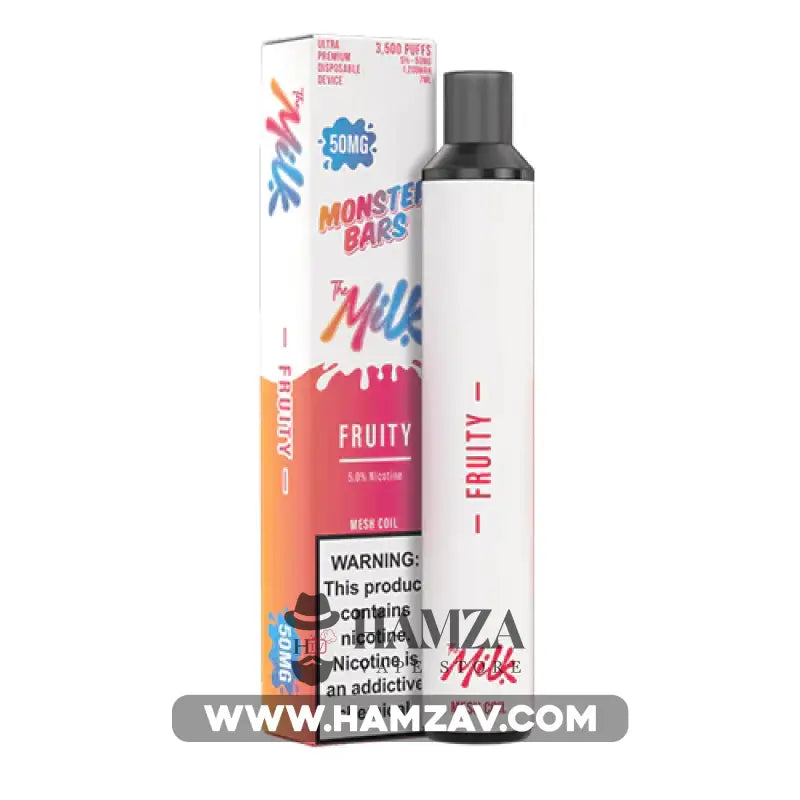 monster-bars-3500-puffs-disposable-milk-fruity-mwnstr-barz-dsbwzabl-hlyb-fwakt-20mg-798 Monster Bars 3500 Puffs Disposable Milk Fruity -