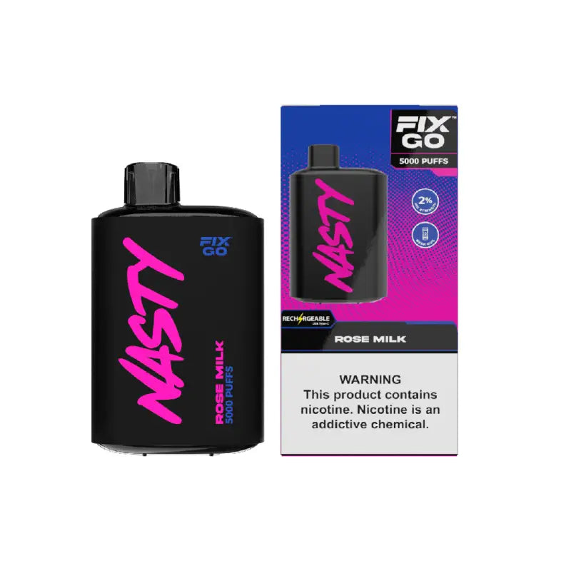 nasty-fix-go-5000-puffs-rose-milk-dsbwzabl-rwz-mylk-disposable-844 Nasty Fix Go 5000 Puffs Rose Milk - Disposable