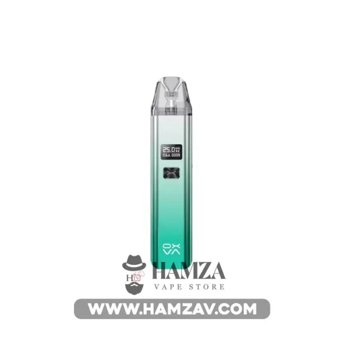 Oxva Xlim V2 Pod - اوكسفا اكسليم 2 بود Shiny Silver Green Mtl Pods