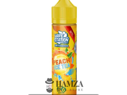 Vape Station Ice Tea Peach - فيب ستيشن ايس تي خوخ Mtl (60Ml) / 6Mg Egyptian Liquid