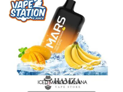 Vape Station Mars Disposable 5000 Puffs Iced Mango Banana -