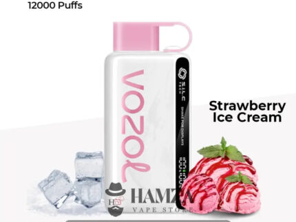 Vozol Disposable Star 12000 Puffs Strawberry Ice Cream - فوزول ستار ديسبوزابل ايس كريم فراولة