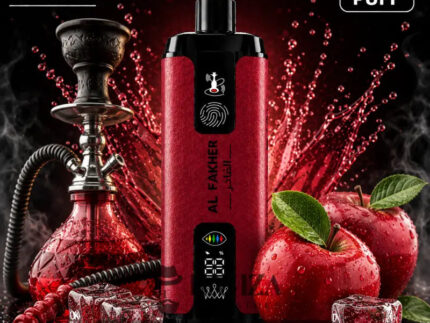Crown Bar Al Fakher 12K Puff Two Apples - كراون بار الفاخر 12 ألف بف تفاحتين - 12000 / 5mg (Freebase) - Disposable