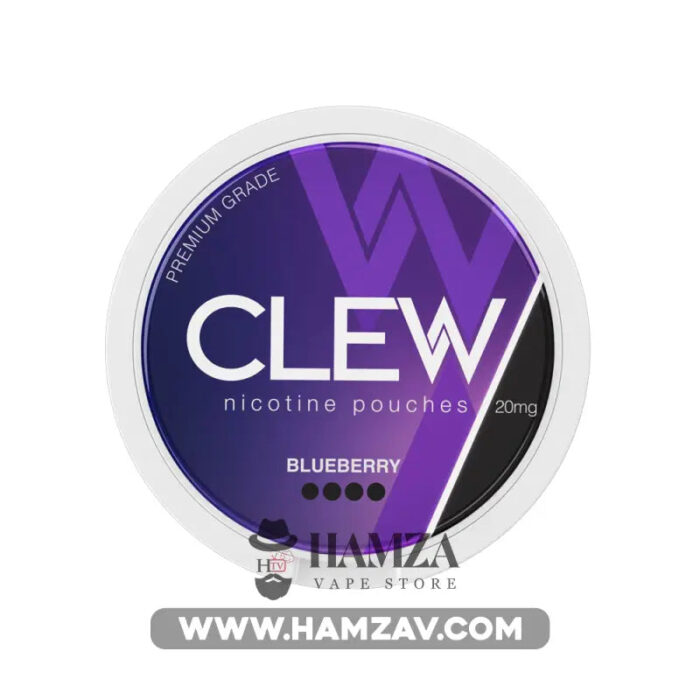 Clew Nicotine Pouches Blueberry - كلو اكياس النيكوتين الرطبة بطعم البلوبيري 20mg (20 Pouches) Disposable