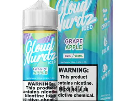 Cloud Nurdz Grape Apple Iced - Premium Liquid