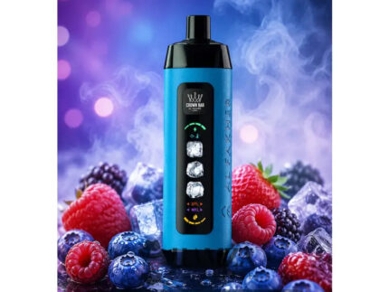 Crown Bar Al Fakher 25K Puff Ice Control Berry blue - كراون بار الفاخر 25 ألف بف أيس كنترول بيرى بلو - 25000 / 5mg