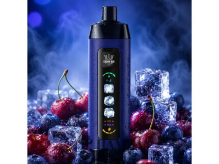 Crown Bar Al Fakher 25K Puff Ice Control Blueberry cherry - كراون بار الفاخر 25 ألف بف أيس كنترول بلوبيرى شيرى - 25000