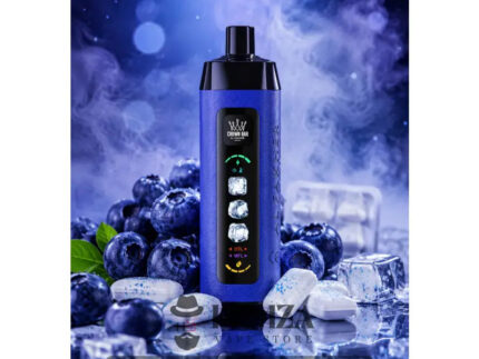 Crown Bar Al Fakher 25K Puff Ice Control Blueberry Gum - كراون بار الفاخر 25 ألف بف أيس كنترول بلوبيرى جم - 25000 / 5mg