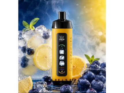 Crown Bar Al Fakher 25K Puff Ice Control Blueberry lemonade - كراون بار الفاخر 25 ألف بف أيس كنترول - 25000 / 5mg