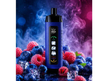 Crown Bar Al Fakher 25K Puff Ice Control Blueberry Raspberry - كراون بار الفاخر 25 ألف بف أيس كنترول بلوبيرى راسبيرى
