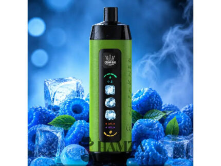 Crown Bar Al Fakher 25K Puff Ice Control Bluerazz blast - كراون بار الفاخر 25 ألف بف أيس كنترول بلو راز بلاست - 25000