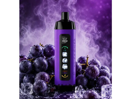 Crown Bar Al Fakher 25K Puff Ice Control Grape - كراون بار الفاخر 25 ألف بف أيس كنترول عنب - 25000 / 5mg (Freebase)