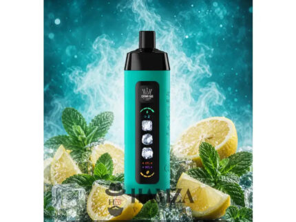 Crown Bar Al Fakher 25K Puff Ice Control Lemon Mint - كراون بار الفاخر 25 ألف بف أيس كنترول ليمون نعناع - 25000 / 5mg