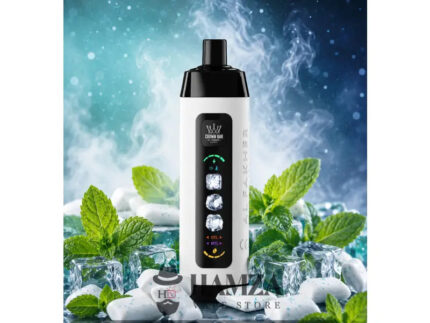 Crown Bar Al Fakher 25K Puff Ice Control Mint Gum - كراون بار الفاخر 25 ألف بف أيس كنترول لبان نعناع - 25000 / 5mg