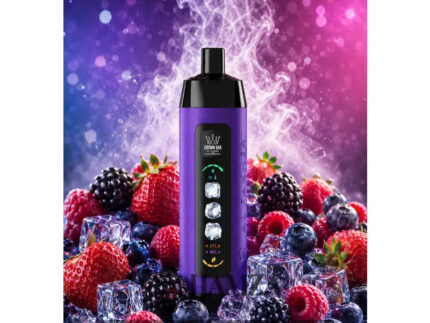 Crown Bar Al Fakher 25K Puff Ice Control Mixed Berry - كراون بار الفاخر 25 ألف بف أيس كنترول ميكس توت - 25000 / 5mg