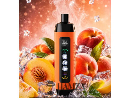 Crown Bar Al Fakher 25K Puff Ice Control Peach Ice - كراون بار الفاخر 25 ألف بف أيس كنترول خوخ أيس - 25000 / 5mg