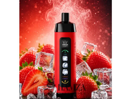 Crown Bar Al Fakher 25K Puff Ice Control Strawberry Punch - كراون بار الفاخر 25 ألف بف أيس كنترول فراولة - 25000 / 5mg