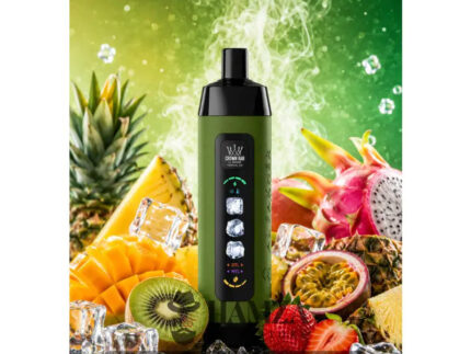 Crown Bar Al Fakher 25K Puff Ice Control Summer dream passion fruit - كراون بار الفاخر 25 ألف بف أيس كنترول دريم باشون