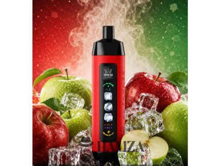 Crown Bar Al Fakher 25K Puff Ice Control Two Apples - كراون بار الفاخر 25 ألف بف أيس كنترول تفاحتين - 25000 / 5mg