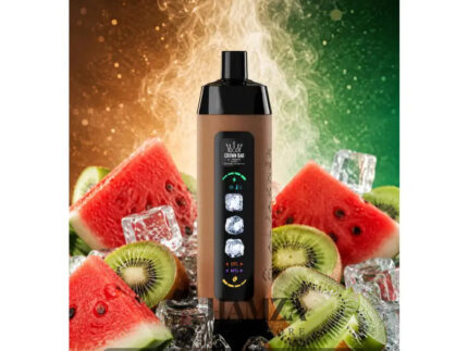 Crown Bar Al Fakher 25K Puff Ice Control Watermelon Kiwi - كراون بار الفاخر 25 ألف بف أيس كنترول بطيخ كيوى - 25000