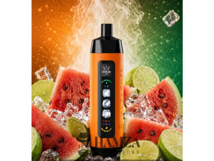 Crown Bar Al Fakher 25K Puff Ice Control Watermelon Lime - كراون بار الفاخر 25 ألف بف أيس كنترول ليمون بطيخ - 25000
