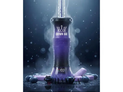 Crown Bar Al Fakher E Hose 60K Puff Blueberry Gum - كراون بار الفاخر إى هوز 60 ألف بف بلوبيرى جم - 60000 / 5mg