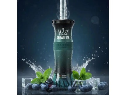 Crown Bar Al Fakher E Hose 60K Puff Blueberry Mint - كراون بار الفاخر إى هوز 60 ألف بف بلوبيرى نعناع - 60000 / 5mg