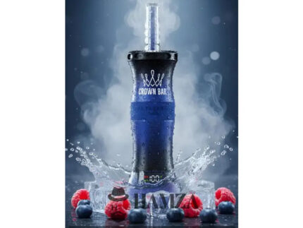Crown Bar Al Fakher E Hose 60K Puff Blueberry Raspberry - كراون بار الفاخر إى هوز 60 ألف بف بلوبيرى راسبيرى - 60000