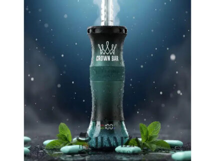 Crown Bar Al Fakher E Hose 60K Puff Mint Gum - كراون بار الفاخر إى هوز 60 ألف بف لبان نعناع - 60000 / 5mg (Freebase)