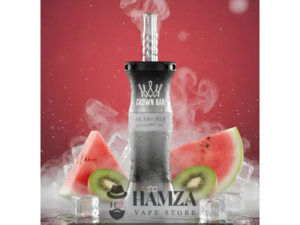Crown Bar Al Fakher E Hose 60K Puff Watermelon Kiwi - كراون بار الفاخر إى هوز 60 ألف بف بطيخ كيوى - 60000 / 5mg