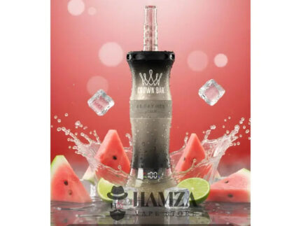 Crown Bar Al Fakher E Hose 60K Puff Watermelon Lime - كراون بار الفاخر إى هوز 60 ألف بف ليمون بطيخ - 60000 / 5mg