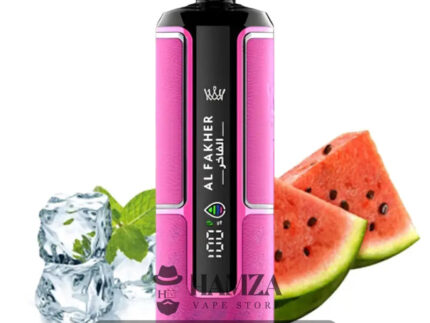 Crown Bar Al Fakher Hyper Max 15K Puff Lush Ice - كراون بار الفاخر هايبر ماكس 15 ألف بف بطيخ أيس 15000 / 5mg (Freebase)