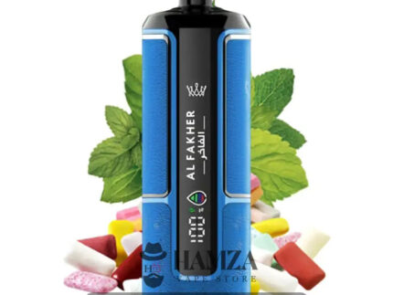 Crown Bar Al Fakher Hyper Max 15K Puff Mint Gum - كراون بار الفاخر هايبر ماكس 15 ألف بف لبان نعناع 15000 / 5mg