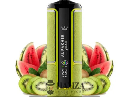Crown Bar Al Fakher Hyper Max 15K Puff Watermelon Kiwi - كراون بار الفاخر هايبر ماكس 15 ألف بف بطيخ كيوى 15000 / 5mg