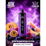 Crown Bar Al Fakher Mega Max 40K Puff Magic Lovely Fruits - كراون بار الفاخر ميجا ماكس 40 ألف بف فراولة مانجو - 40000