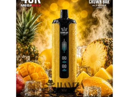 Crown Bar Al Fakher Mega Max 40K Puff Mango pineapple - كراون بار الفاخر ميجا ماكس 40 ألف بف مانجو أناناس - 40000 / 5mg