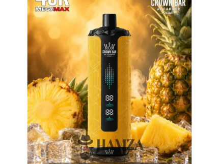 Crown Bar Al Fakher Mega Max 40K Puff Pineapple ice - كراون بار الفاخر ميجا ماكس 40 ألف بف أناناس أيس - 40000 / 5mg