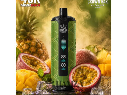 Crown Bar Al Fakher Mega Max 40K Puff Summer dream passion fruit - كراون بار الفاخر ميجا ماكس 40 ألف بف دريم باشون فروت