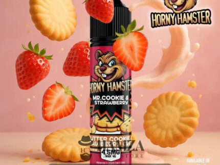 Horny Hamster E Juice Mr cookies & Strawberry - هورني هامستر مستر كوكيز فراولة - Egyptian Liquid