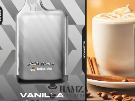 Malek El Zaman Disposable 10000 Puffs Vanilla Latte - ملك الزمان ديسبوزابل فانيليا لاتيه