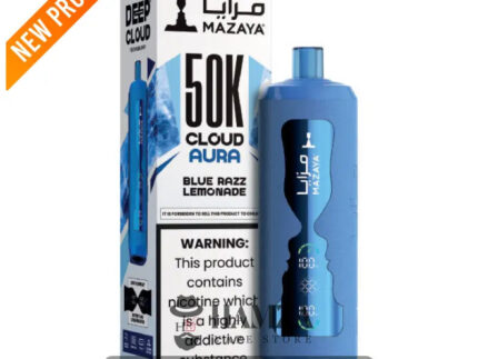 Mazaya Disposable Cloud Aura 50K Puff Blue Razz Lemonade - مزايا ديسبوزابل كلاود أورا 50 ألف بف بلو راز ليموناد - 50000