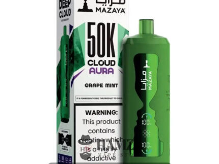 Mazaya Disposable Cloud Aura 50K Puff Grape Mint - مزايا ديسبوزابل كلاود أورا 50 ألف بف عنب نعناع - 50000 / 6% Freebase