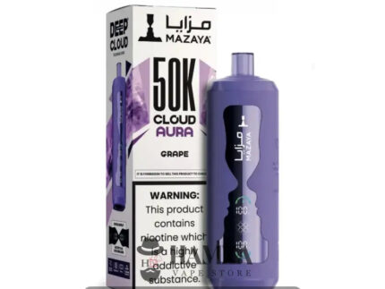 Mazaya Disposable Cloud Aura 50K Puff Grape - مزايا ديسبوزابل كلاود أورا 50 ألف بف عنب - 50000 / 6% Freebase