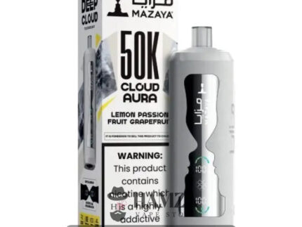 Mazaya Disposable Cloud Aura 50K Puff Lemon Passion Fruit Grapefruit - مزايا ديسبوزابل كلاود أورا 50 ألف بف ليمون باشن