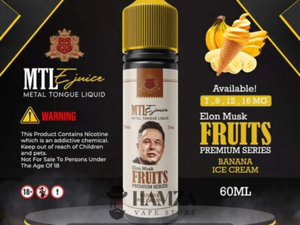 Metal Tongue E Liquid Mtl Banana Ice Cream - ميتال تانج ايس كريم موز Egyptian